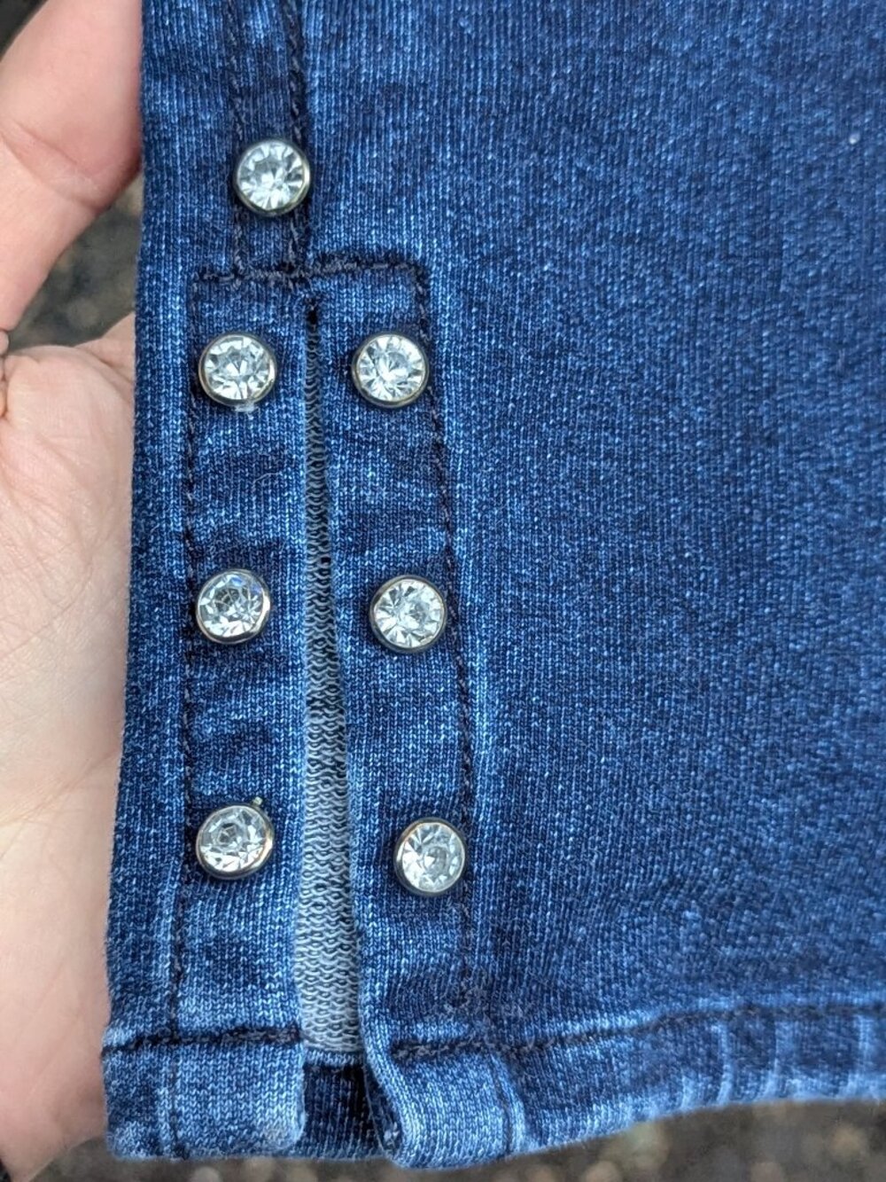 DreamJeannes by Quacker Factory Stretch Pull-On Jeans Medium Ankle Denim M - Picture 5 of 7